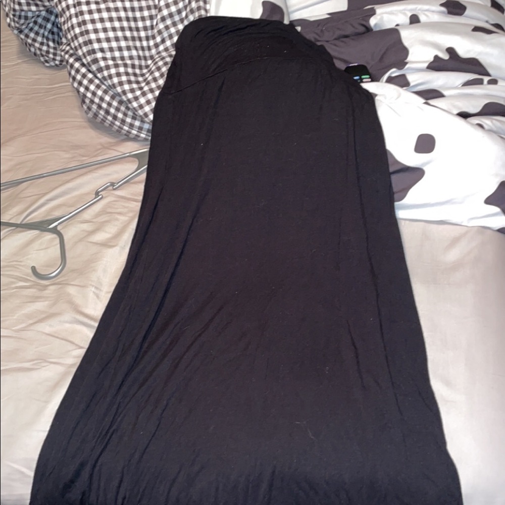 Black maxi skirt